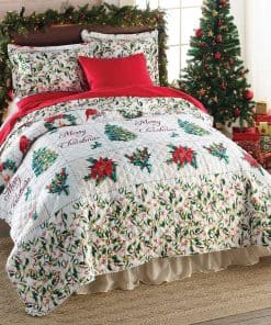 Juego de Cobertor Navideño Merry Christmas - Tamaño