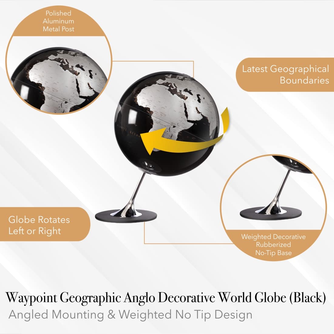 Globo Terráqueo Waypoint Geographic Anglo, Serie de Diseño - Imagen 3