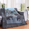Manta de Quilt Decorativa de Tiro LL Home What Up Bears