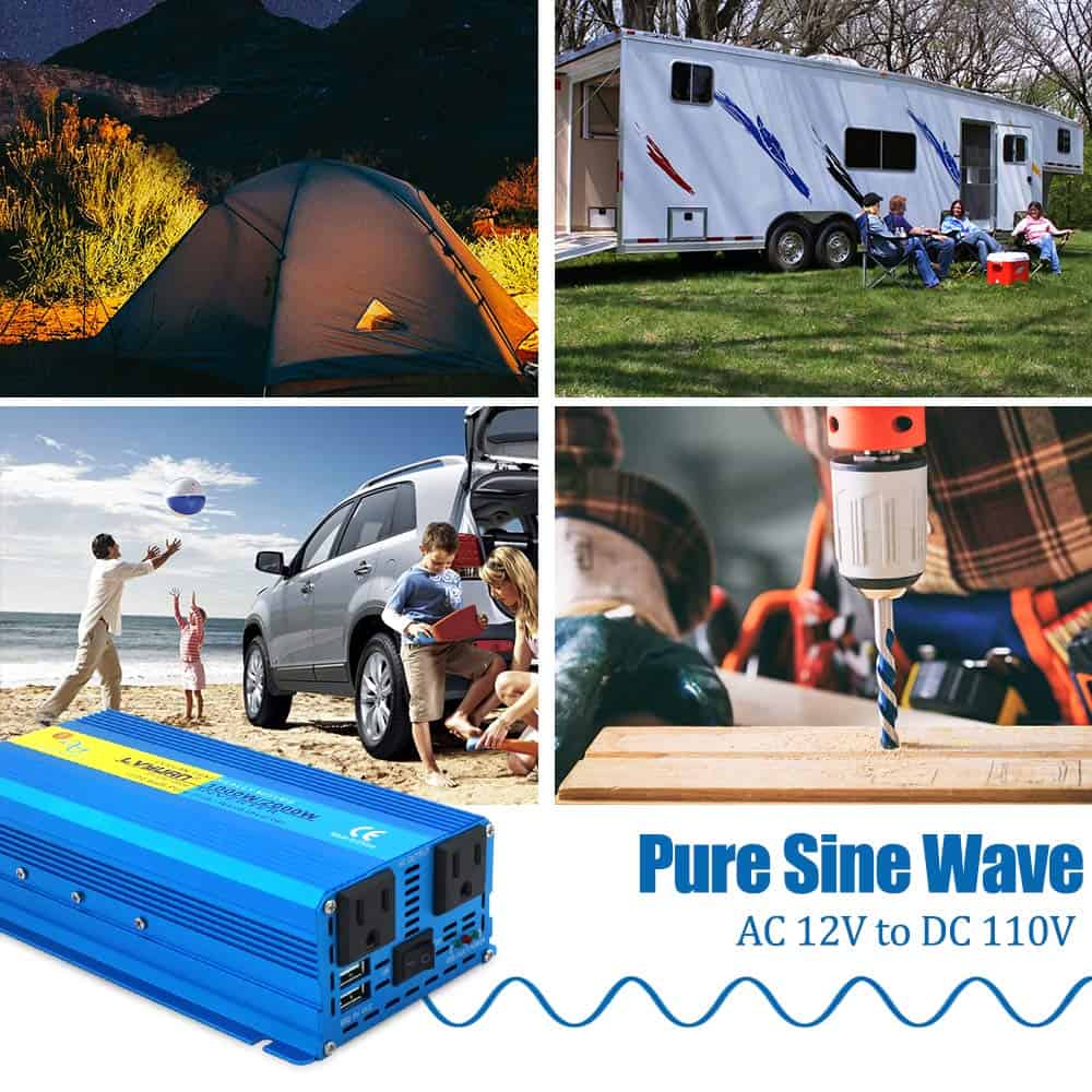 Inversor de Onda Sinusoidal Pura de 1000 Watts LVYUAN 12V a - Imagen 8