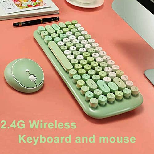 Mini Teclado y Ratón Inalámbricos, Onlywe Set de Teclado - Imagen 7