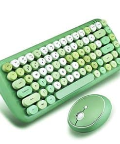 Mini Teclado y Ratón Inalámbricos, Onlywe Set de Teclado