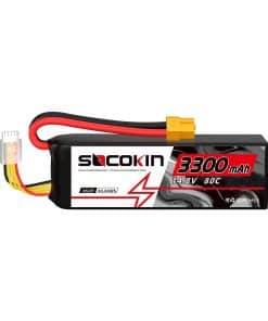 Batería Lipo Socokin 4S 14.8V 3300mAh 80C con Conector XT60