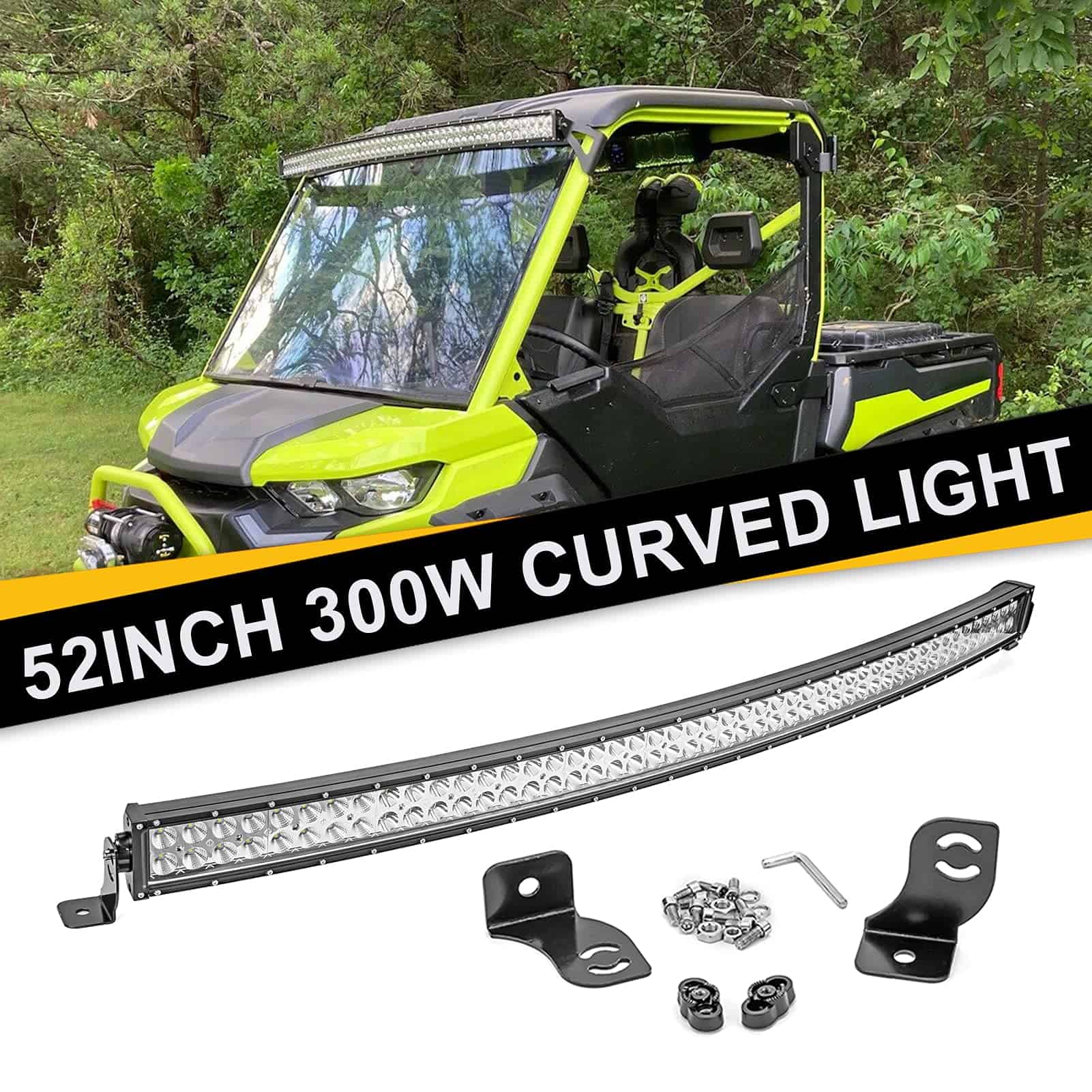 Barra de Luz Curva LED de 52 pulgadas 300W & Soportes de - Imagen 5