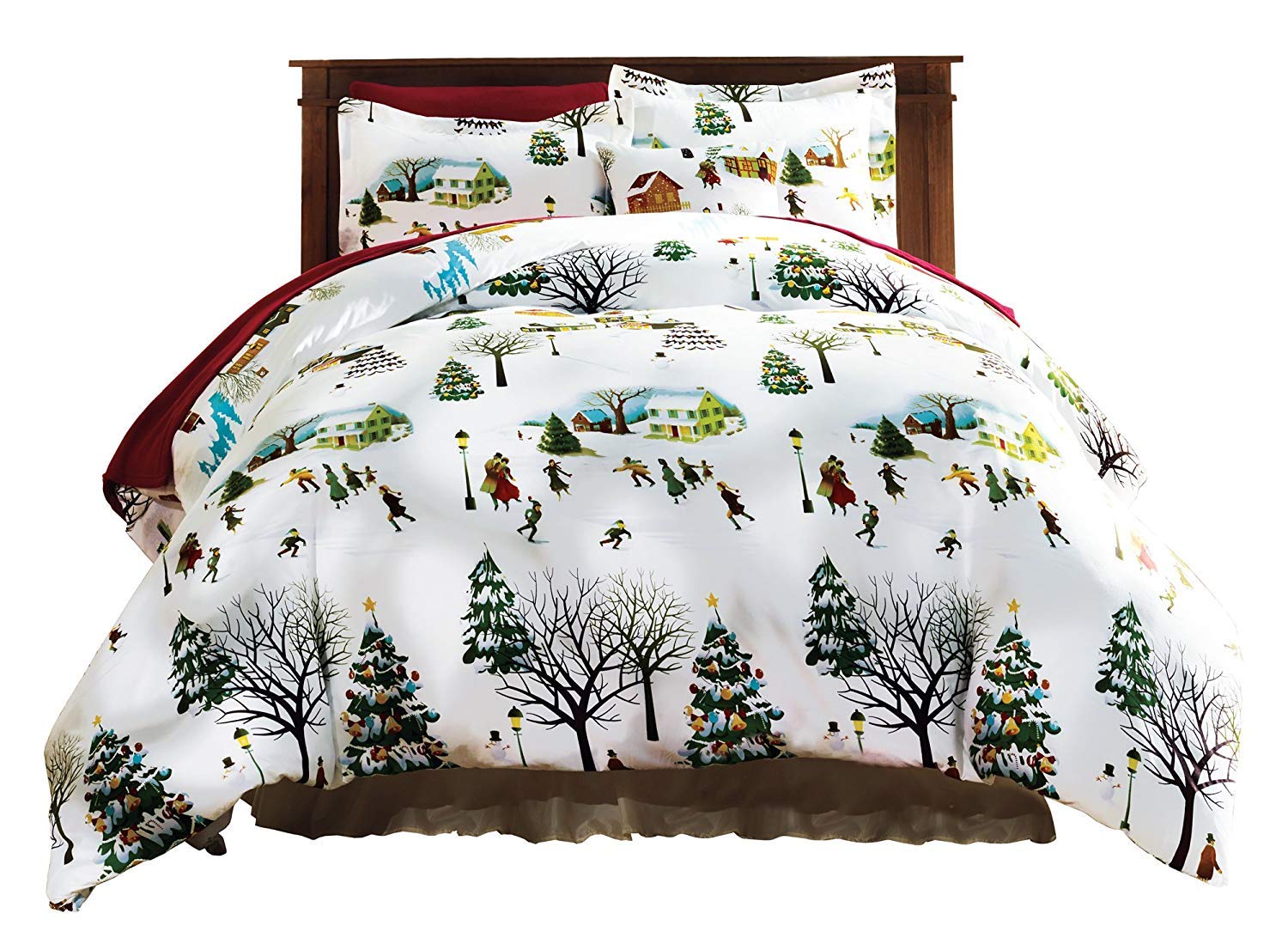 Set de Ropa de Cama de Duvet con Estampado Navideño Bits