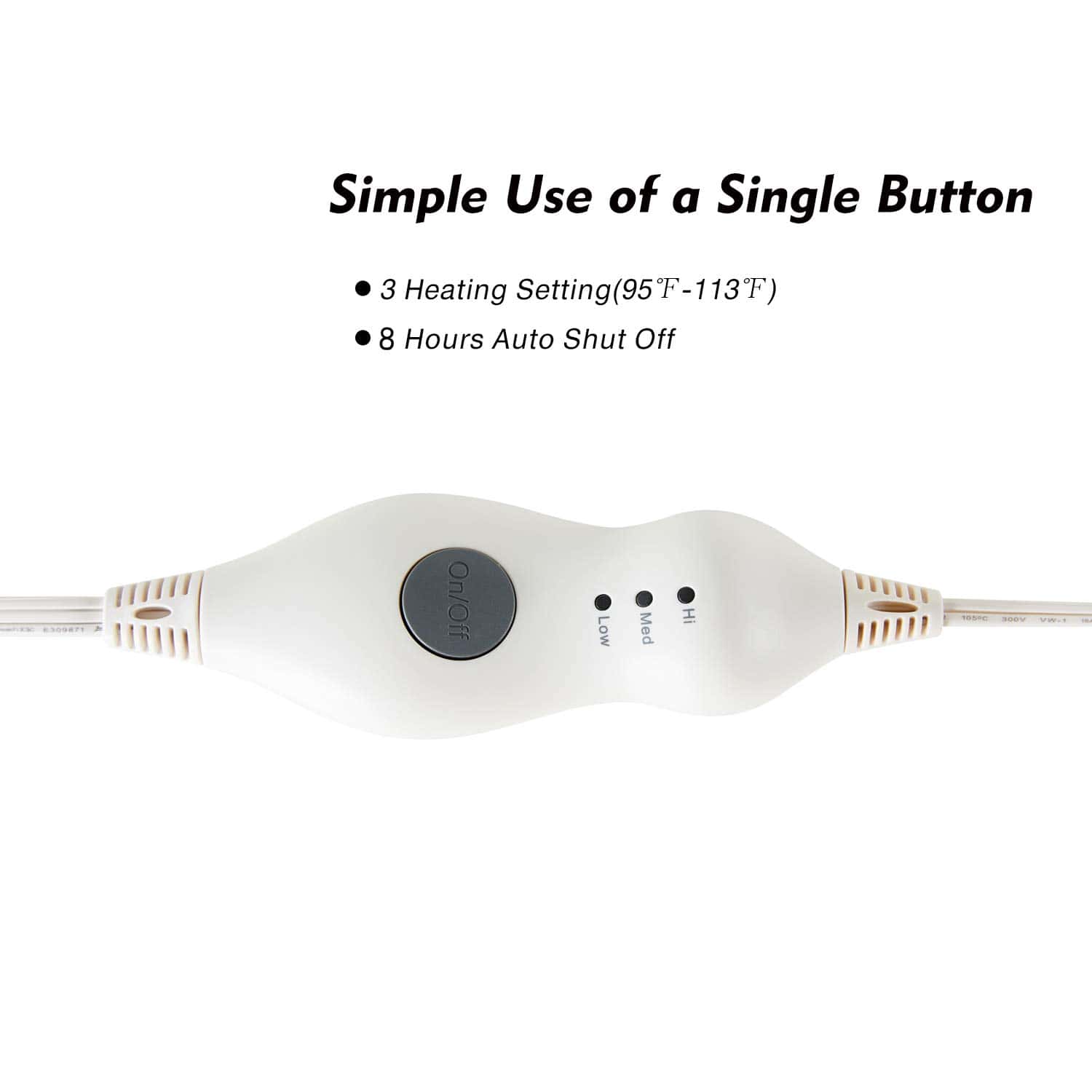 Manta Eléctrica Tefici para Cama Individual, Súper - Imagen 8