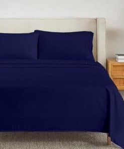 Juego de Sábanas de 4 Piezas de Algodón Full-XL, 100%