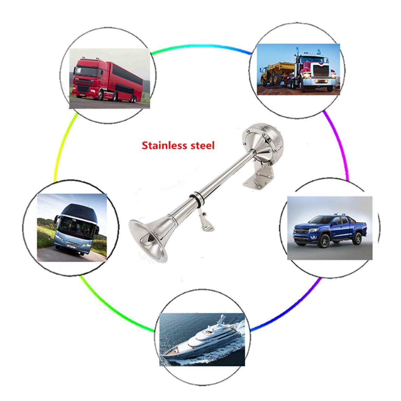 Claxon eléctrico para automóvil Viping 12V 165DB de acero - Imagen 9