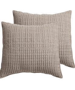 Levtex Home - Mills Waffle - Funda de Almohada -Taupe