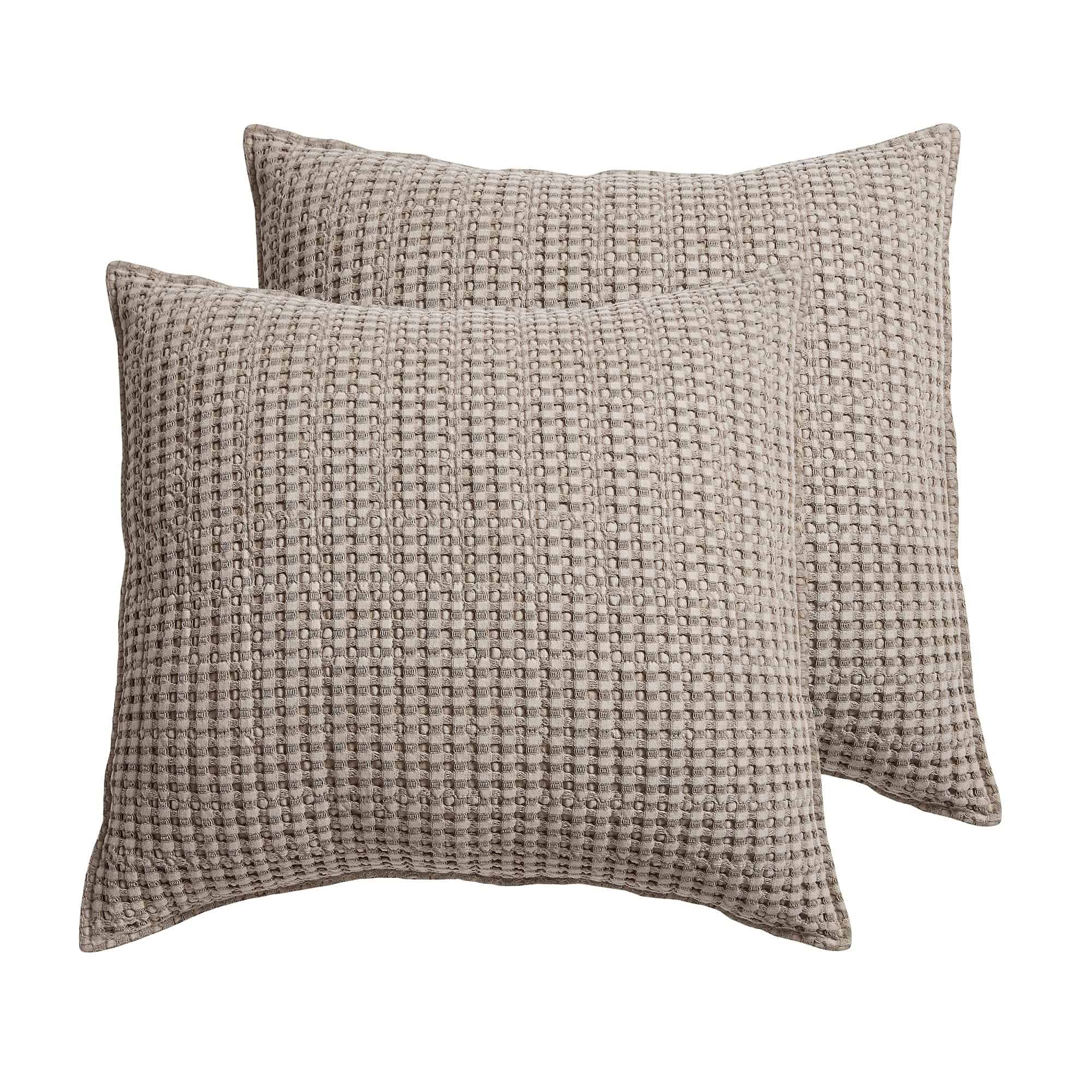 Levtex Home - Mills Waffle - Funda de Almohada -Taupe