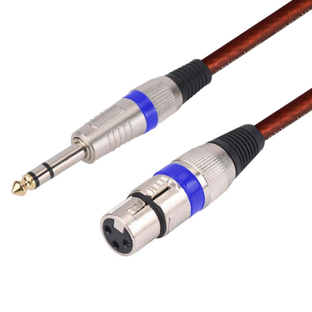 Yuyaokk 2Pcs 50 Pies Hembra XLR a 1/4 de Pulgada TRS - Imagen 6