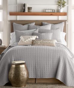 Levtex Home - Mills Waffle - Juego de edredón -Gris