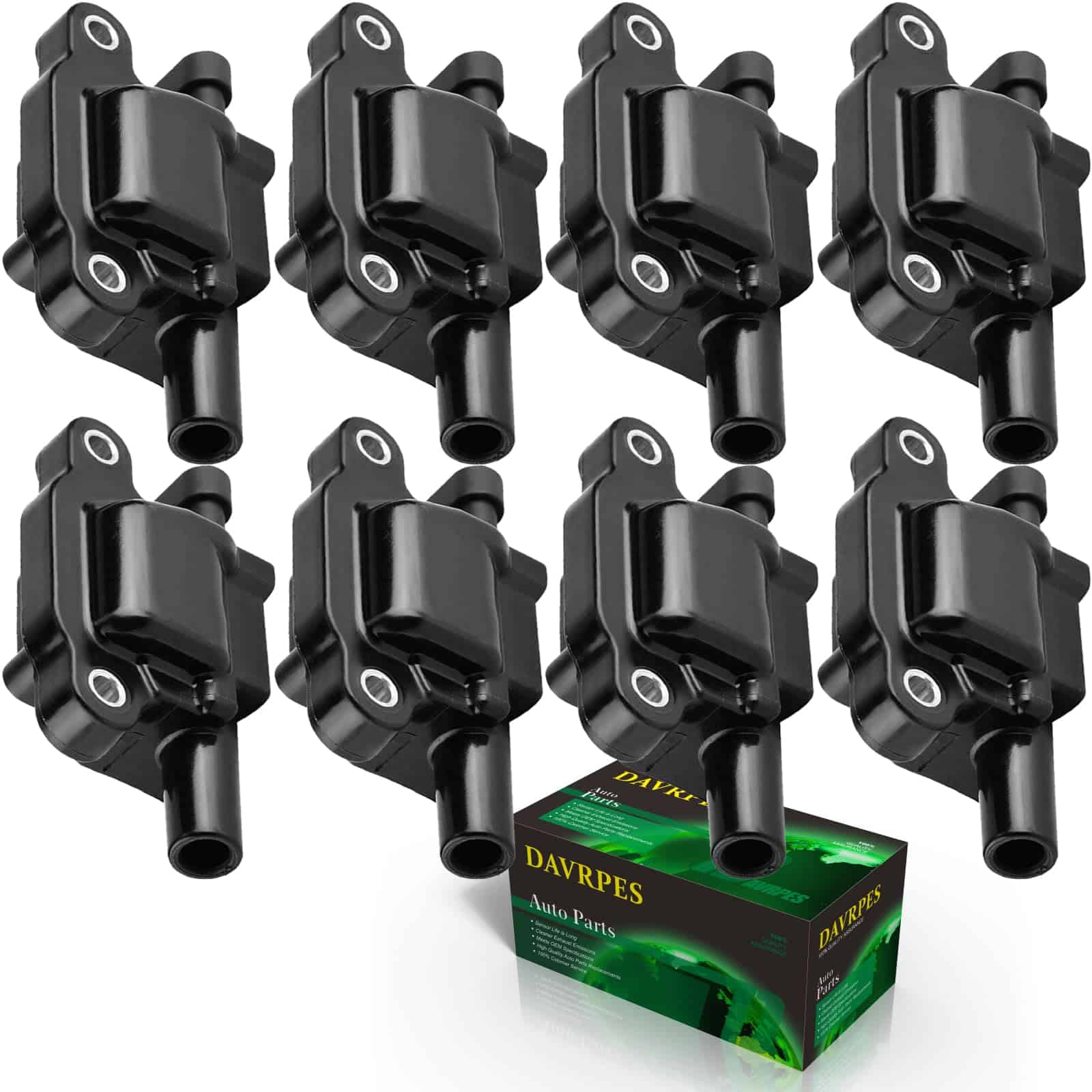 Paquete de 8 bobinas de encendido UF413 DAVRPES para Buick