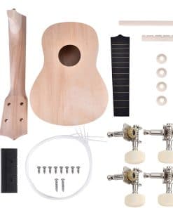 Kit de Ukelele de 21 pulgadas de madera DIY Tbest, mano de