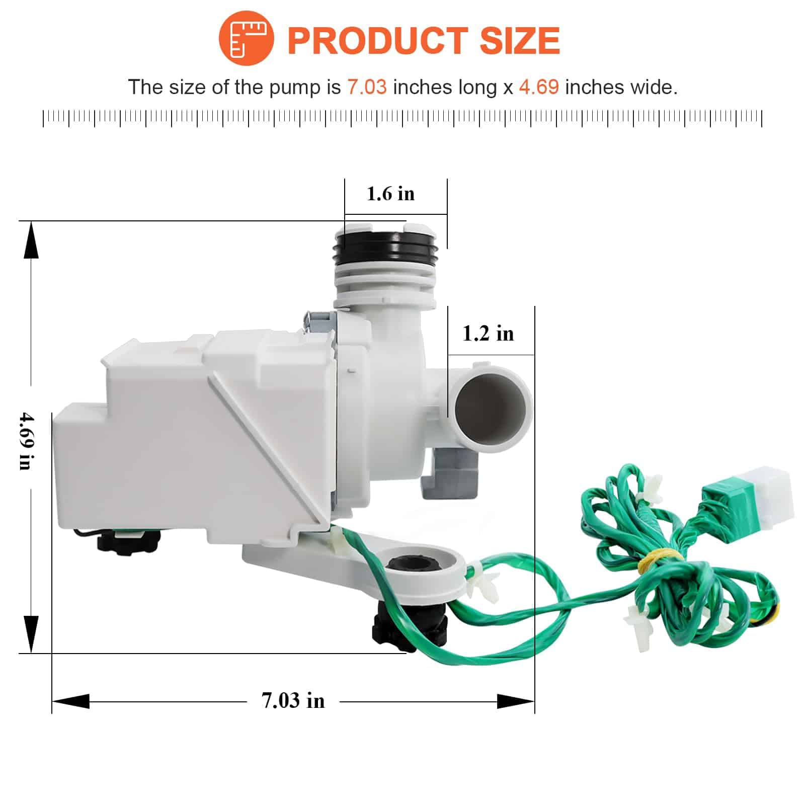 DC97-19289F DC97-17366A Bomba de Drenaje de Lavadora de - Imagen 5