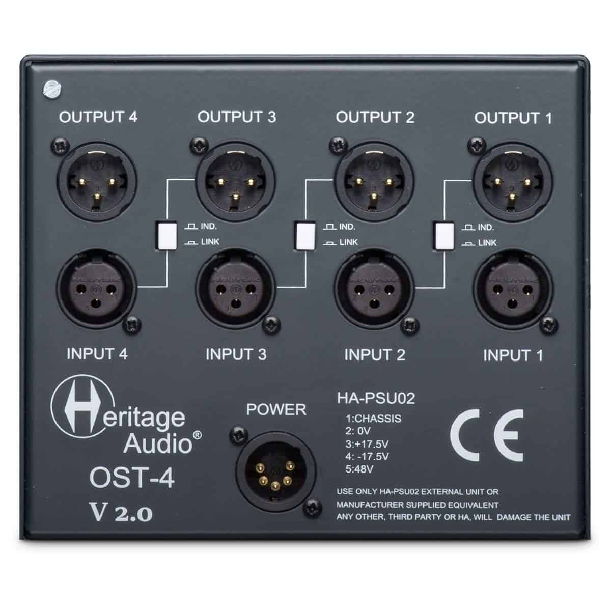 Heritage Audio HAOST4v2 Chasis de 4 Ranuras para Series 500 - Imagen 5