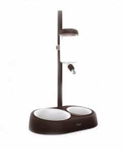 Comedero y bebedero para mascotas de pie, botella de agua