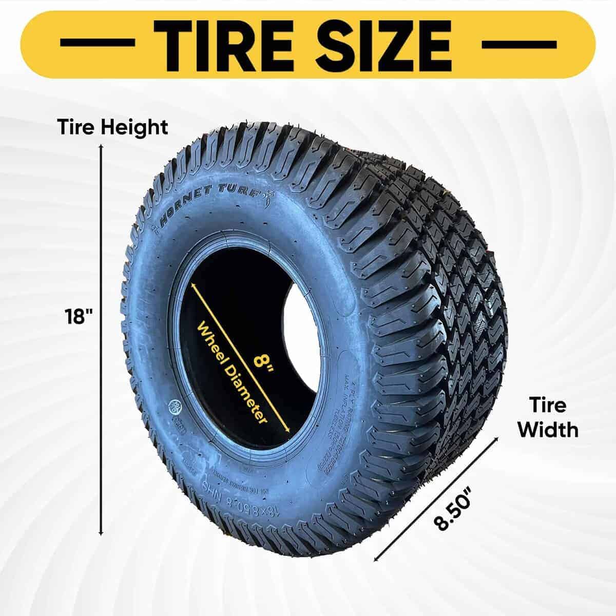 Paquete de Dos Llantas para Césped Hornet (18x8.50-8) - Imagen 4