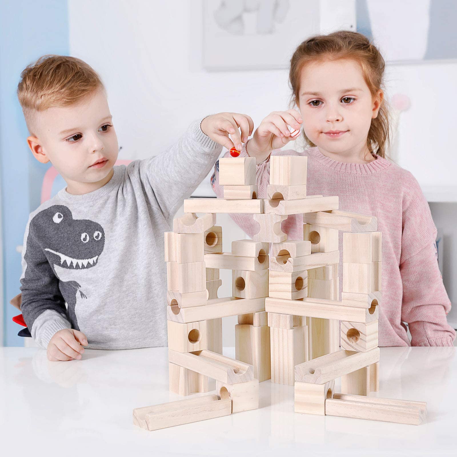 Juego de Construcción de Madera para Niños de 4 a 8 Años, - Imagen 6