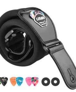 Correa de guitarra LEKATO para guitarra - y 6 púas