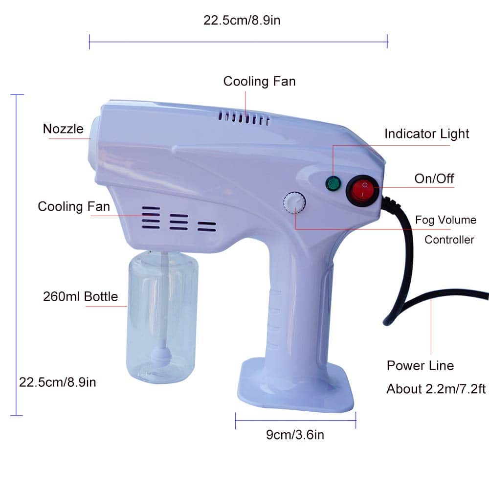 Sharelife Mini 2 en 1 Pulverizador de mano de 1200W Nano - Imagen 3