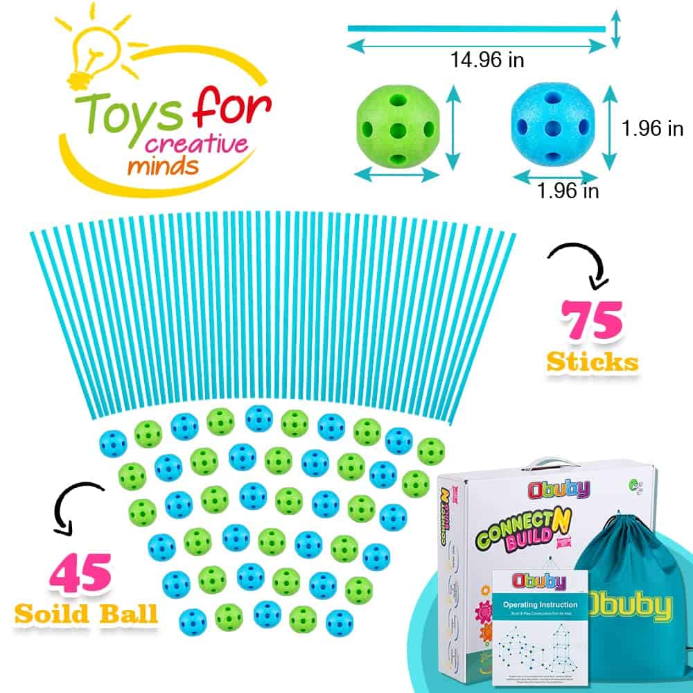 Kit de construcción para niños 120 piezas Juguete STEM para - Imagen 6