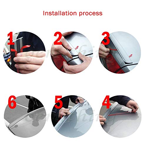 Alerón trasero brillante negro 2015-2018 compatible con - Imagen 8