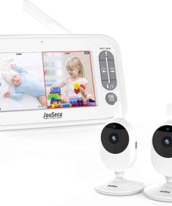 Monitor de bebé JouSecu con 2 cámaras, video monitor de