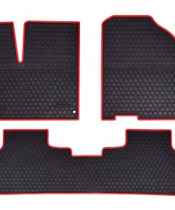 Tapetes de Piso para Automóvil Megiteller -Rojo Navidad