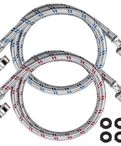 Beaquicy Mangueras de Acero Inoxidable para Lavadora con