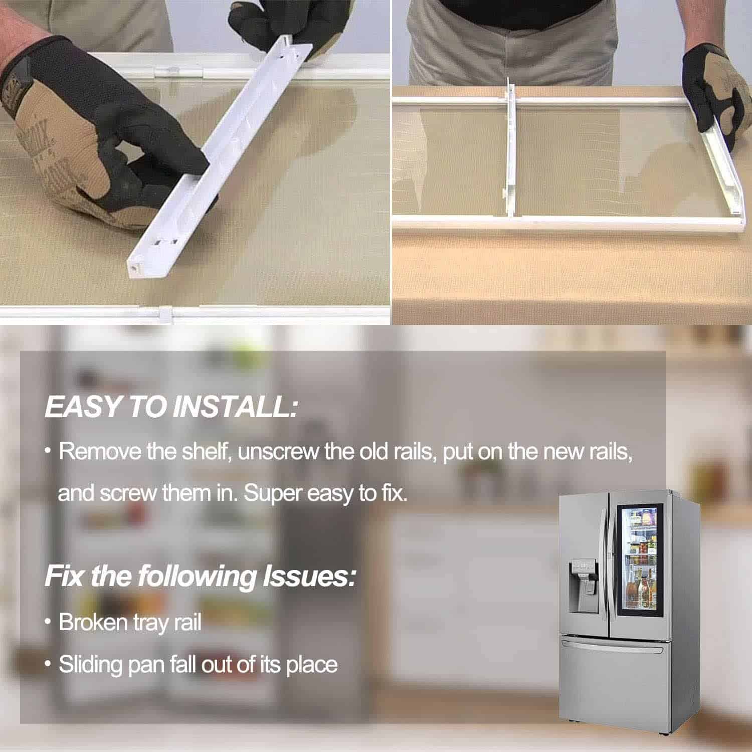 Romalon 240530701 Soporte para bandeja de carne (derecha) - Imagen 6