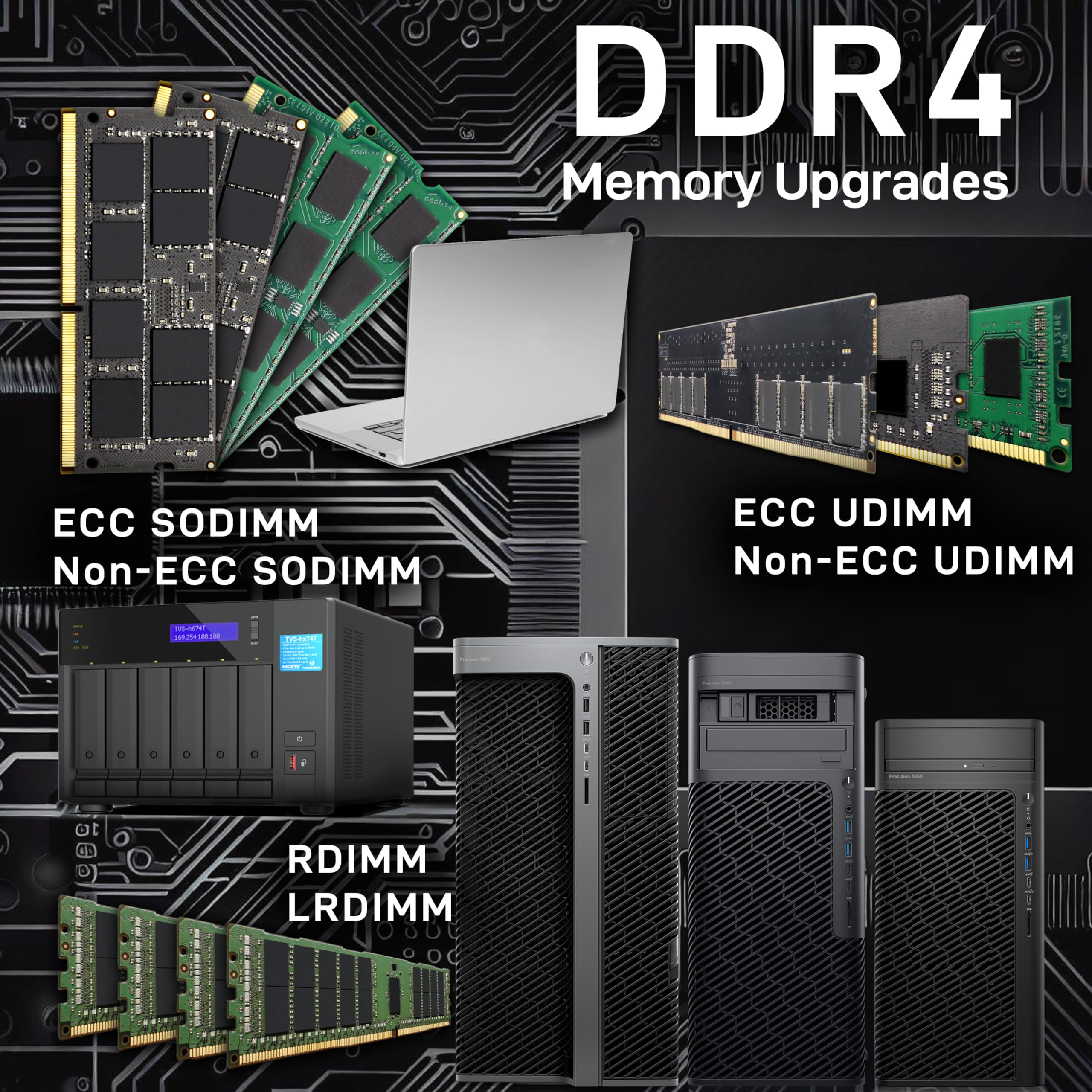 16GB DDR4-2666 PC4-21300 ECC SODIMM 2Rx8 Actualización de - Imagen 3