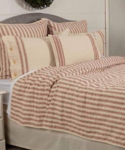 Colcha roja King Quilt de Piper Classics Market Place,