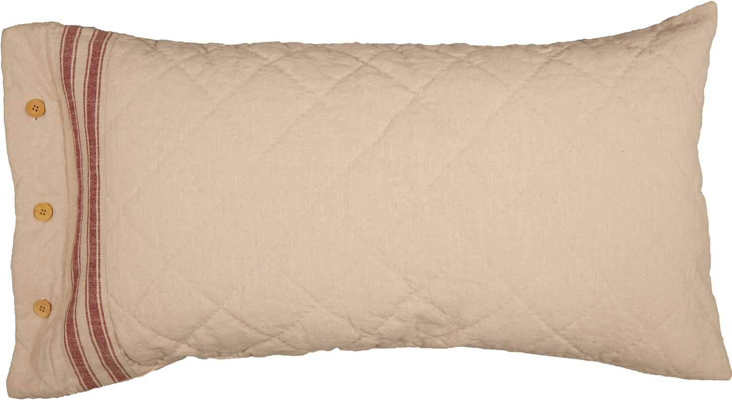 Funda de Almohada Roja King Piper Classics Market Place, - Imagen 3