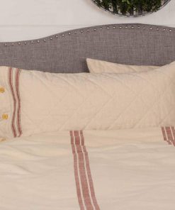 Funda de Almohada Roja King Piper Classics Market Place,