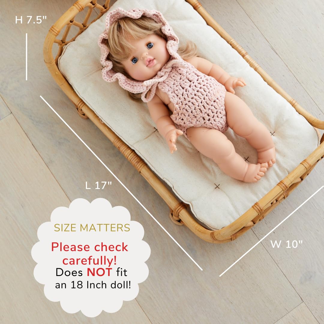 Cama de Bebé de Ratán Premium BEBE BASK 17 x 10 x 7,5 - Imagen 5