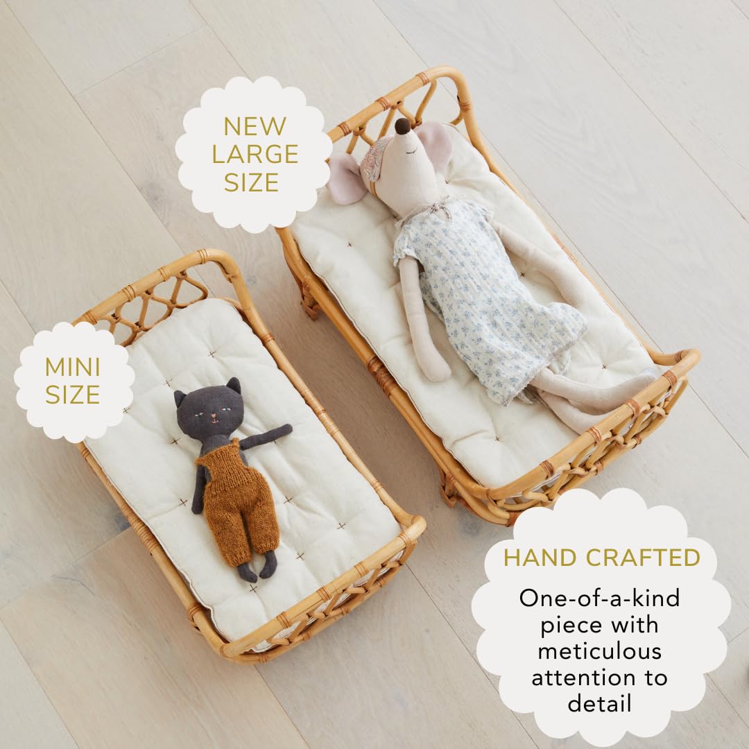 Cama de Bebé de Ratán Premium BEBE BASK 17 x 10 x 7,5 - Imagen 8