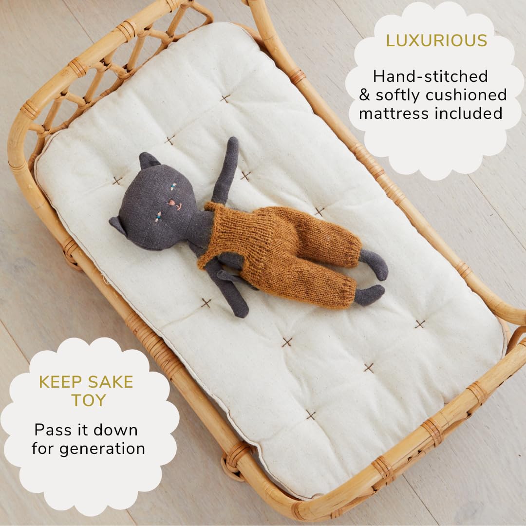 Cama de Bebé de Ratán Premium BEBE BASK 17 x 10 x 7,5 - Imagen 7