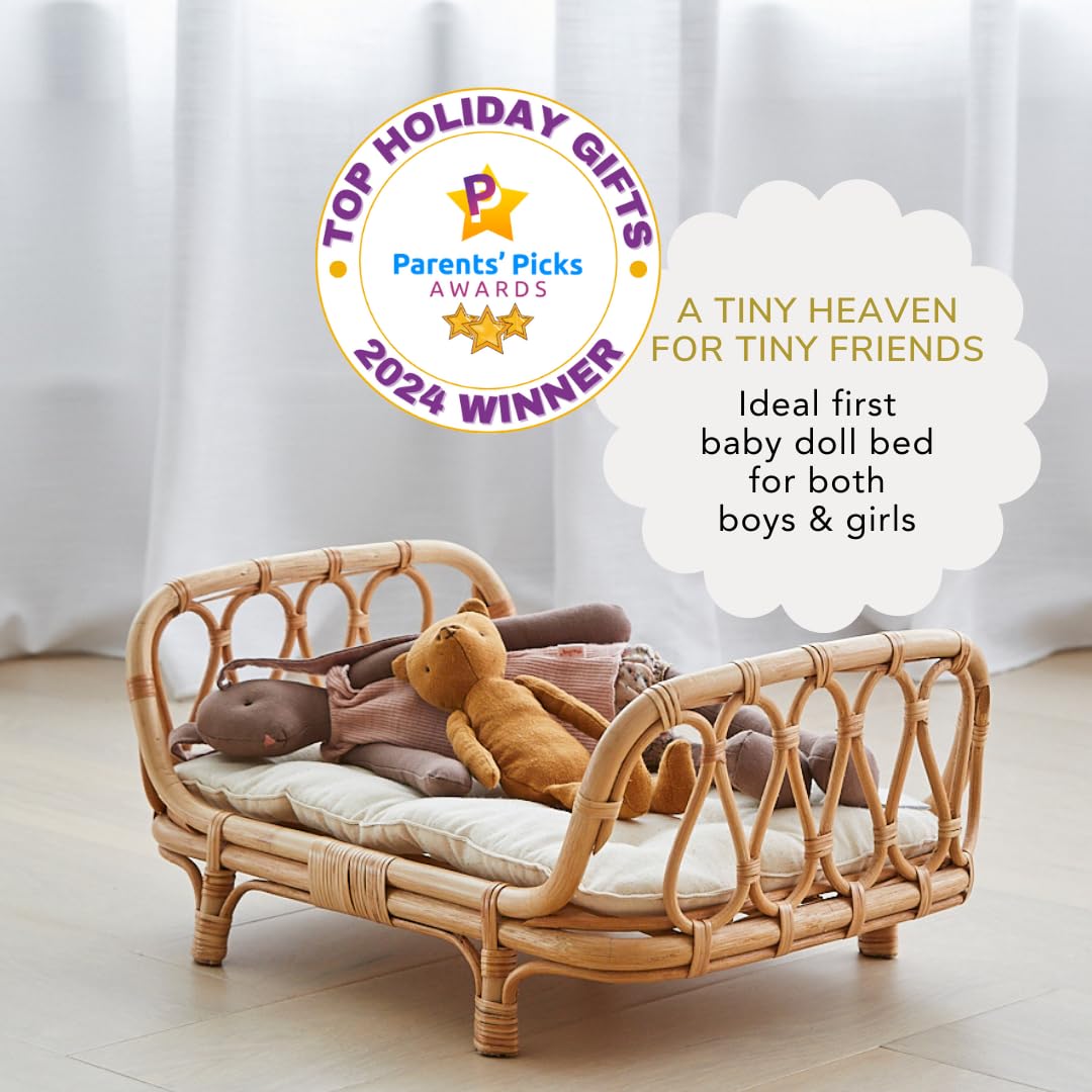 Cama de Bebé de Ratán Premium BEBE BASK 17 x 10 x 7,5 - Imagen 3