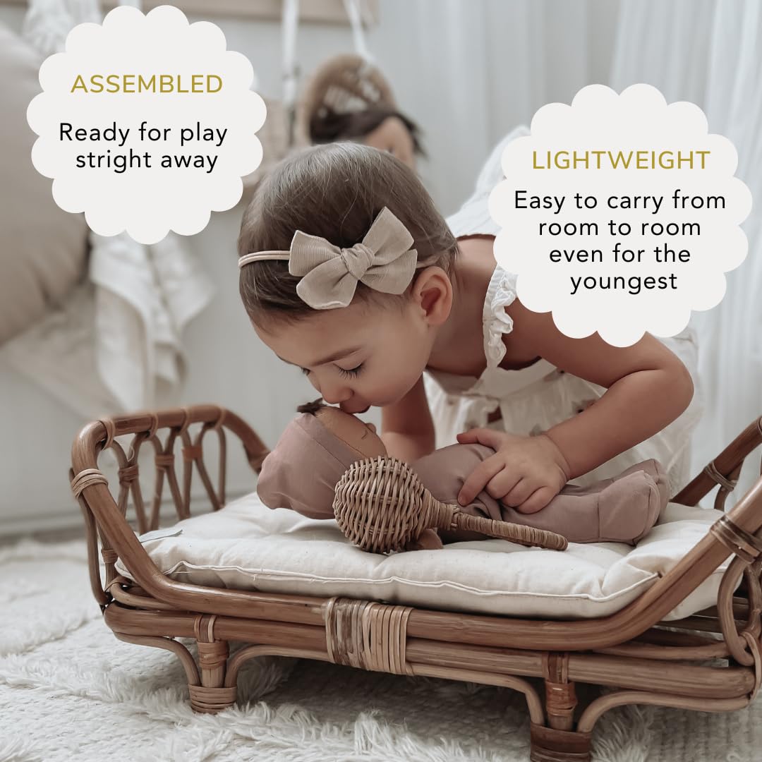 Cama de Bebé de Ratán Premium BEBE BASK 17 x 10 x 7,5 - Imagen 4