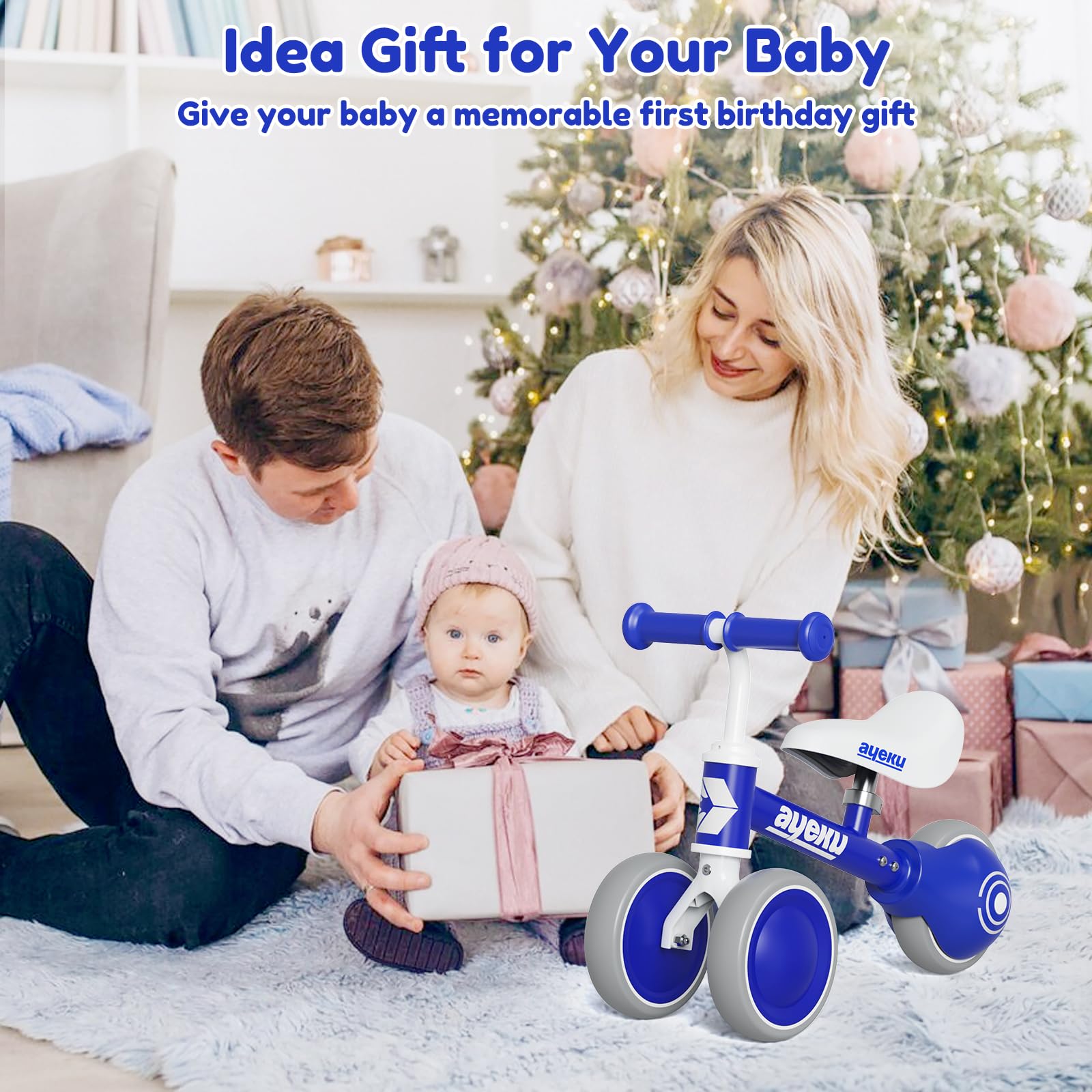 Bicicleta de Equilibrio AyeKu para Bebé Regalos para Niño - Imagen 7