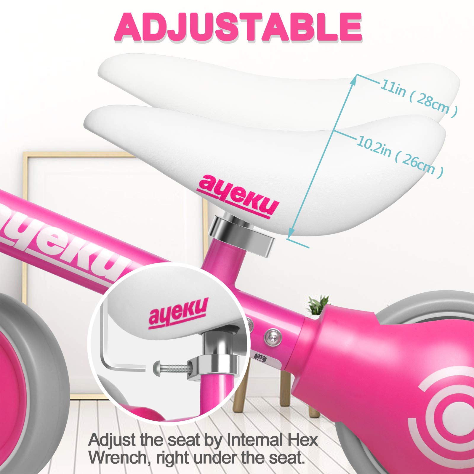 AyeKu Bicicleta de Equilibrio para Bebés Juguetes para - Imagen 5