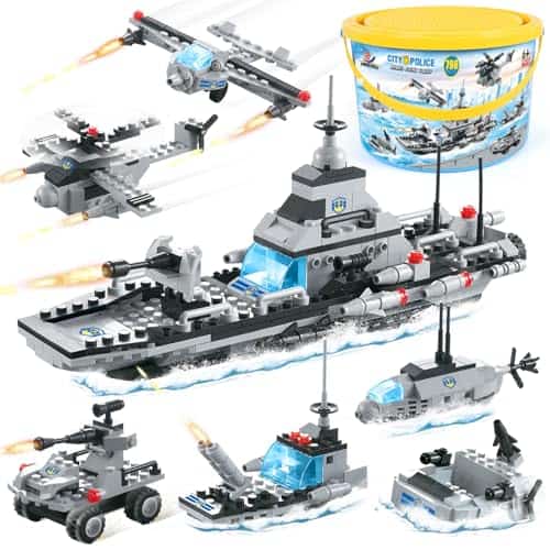 Set de Bloques de Construcción de la Ciudad Policía con 796 - Imagen 9