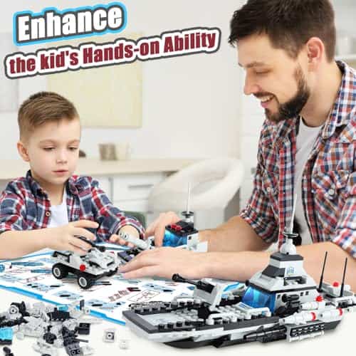 Set de Bloques de Construcción de la Ciudad Policía con 796 - Imagen 4