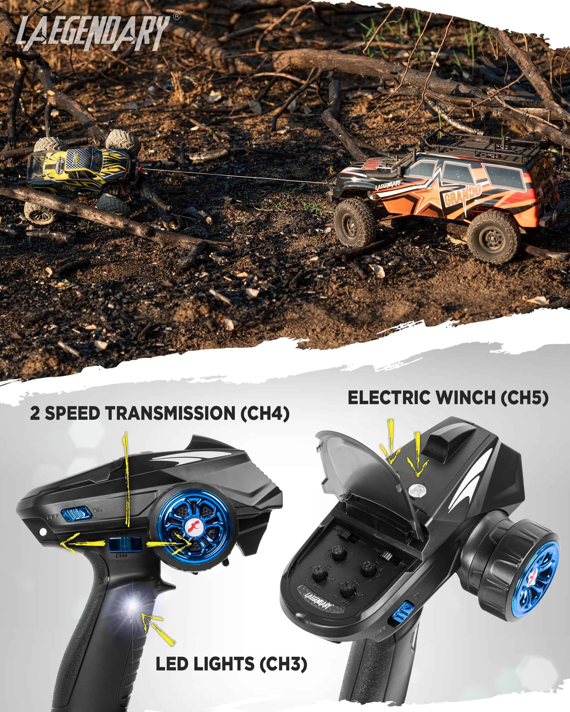 RC Crawler - Camión de Control Remoto 4x4 Offroad para - Imagen 5