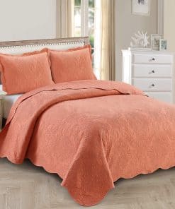 Set de Colcha de Cama Over Size, Estampado Floral Vintage