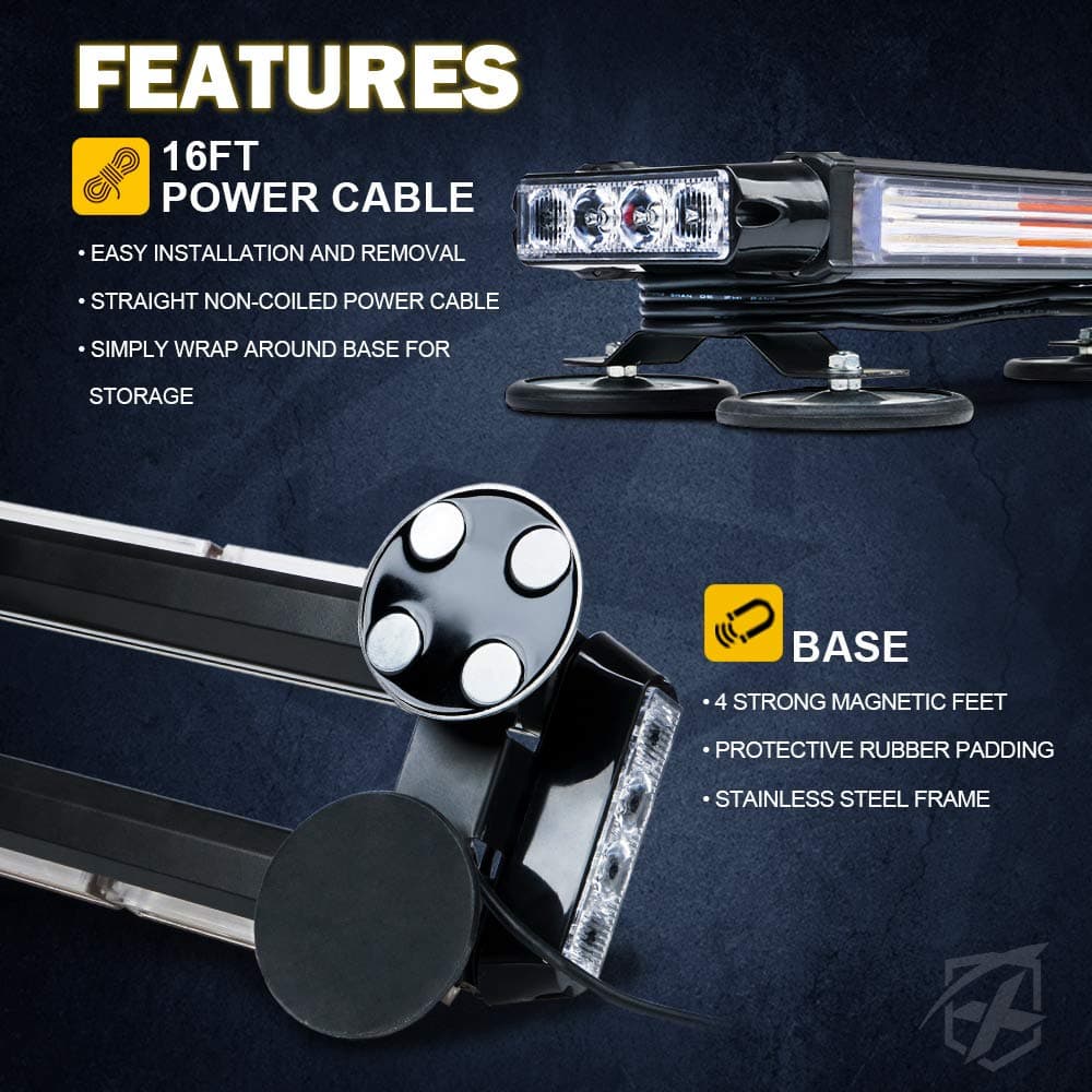 Barra de luces intermitentes de advertencia de peligro de - Imagen 6