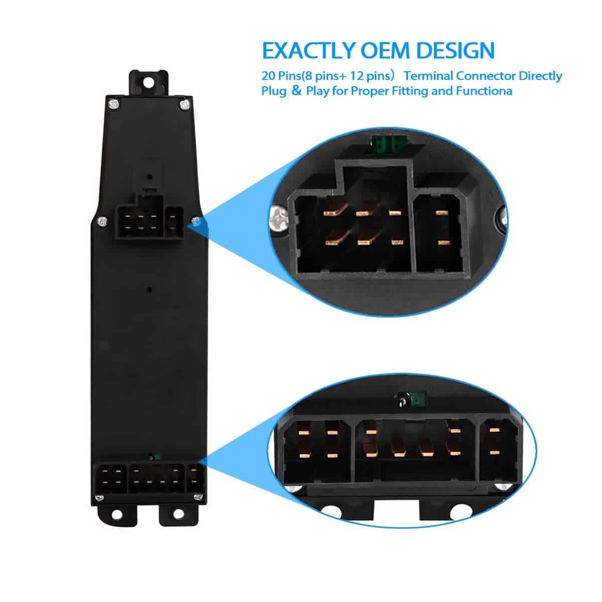 Mango S Driver & Passenger Power Window Switch y Bisel - Imagen 5