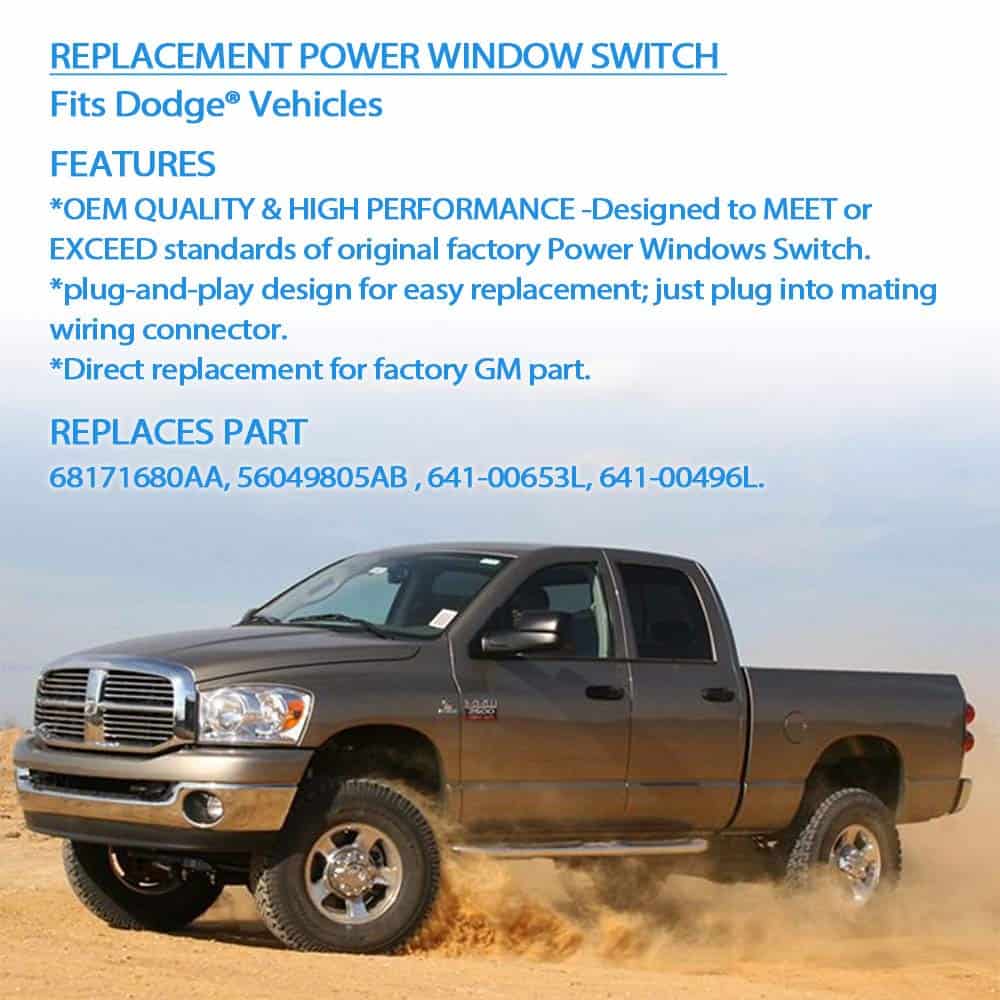 Interruptor de ventana eléctrico para conductor y pasajero - Imagen 7