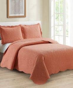 Juego de Cubrecama de Lujo en relieve para King/Cal King de